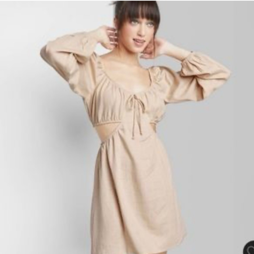 Wild Fable Tan Cut Out Dress
